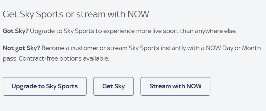 Sky Sports Subscription